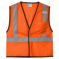 CornerStone® ANSI 107 Class 2 Mesh Zippered Vest - Save a Fuse - Lineman