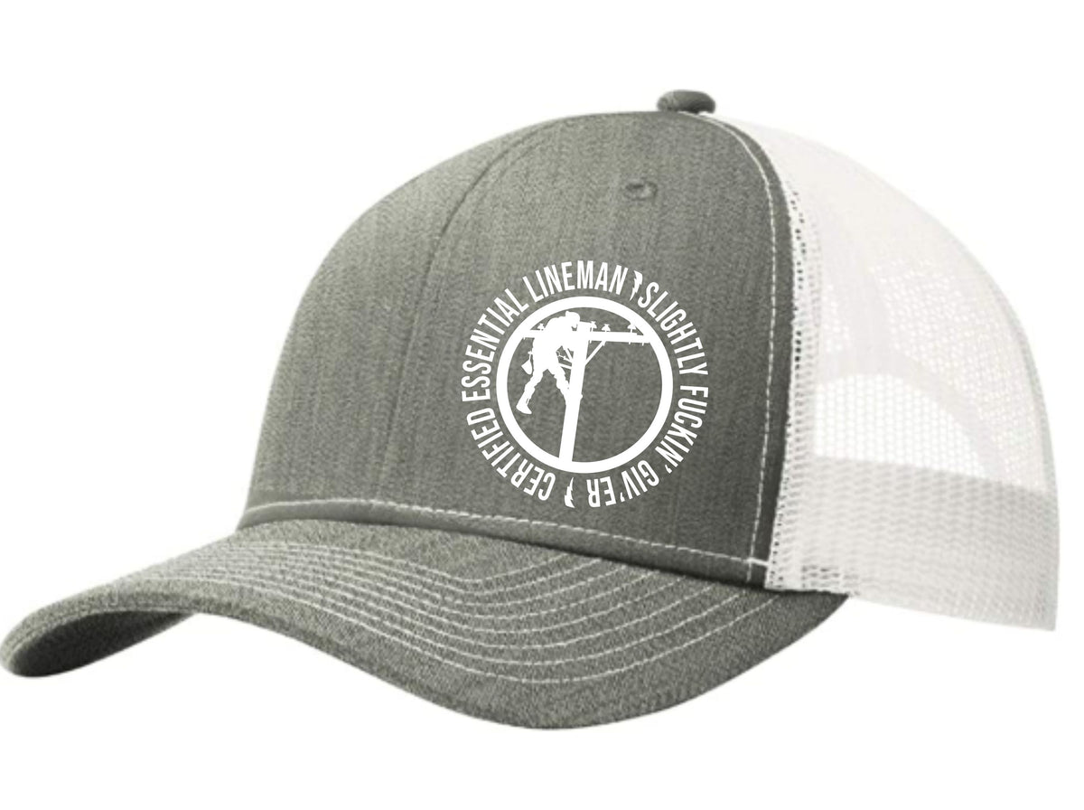 Certified Essential Lineman Mesh Back Hat Free Shipping