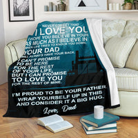 To My Daughter Fleece Blanket - Western Star - Free Shipping