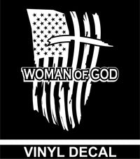 Woman of God - Vinyl Decal - Free Shipping