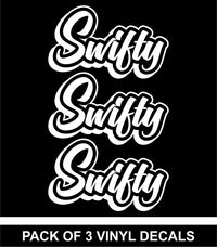 Swifty - Pack of 3 - Vinyl Decals - Free Shipping