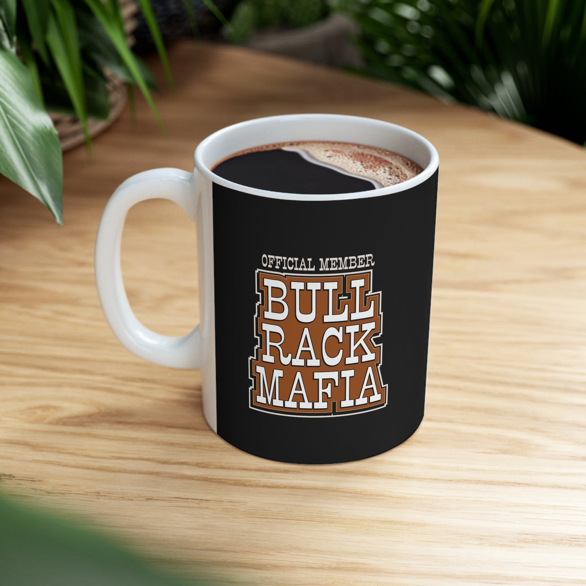 Ain't No Feelin' Like Cowmobilin' - Bull Rack Mafia - Bull Hauler - Ceramic Mug 11oz - Free Shipping