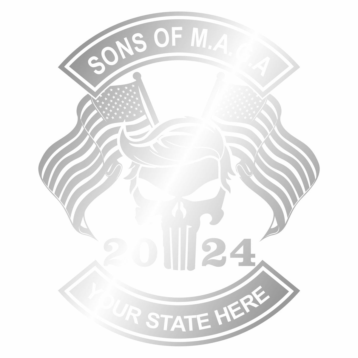 Sons of Maga - Your State - Vinyl Decal - Free Shipping