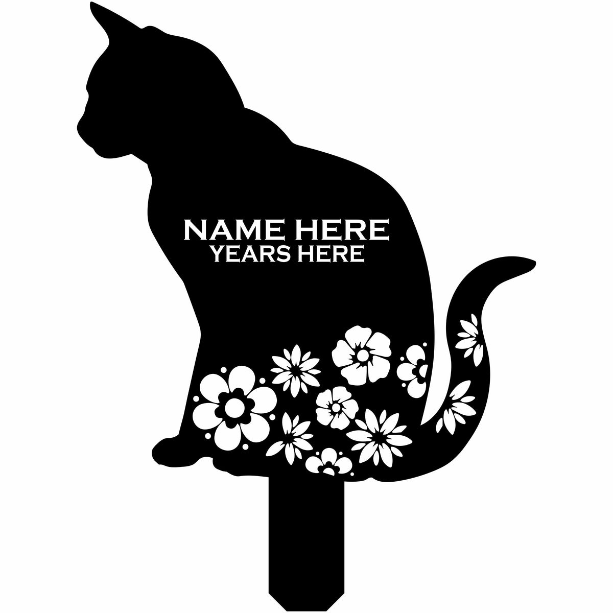 Cat Cemetery Memorial Stake - Free Shipping