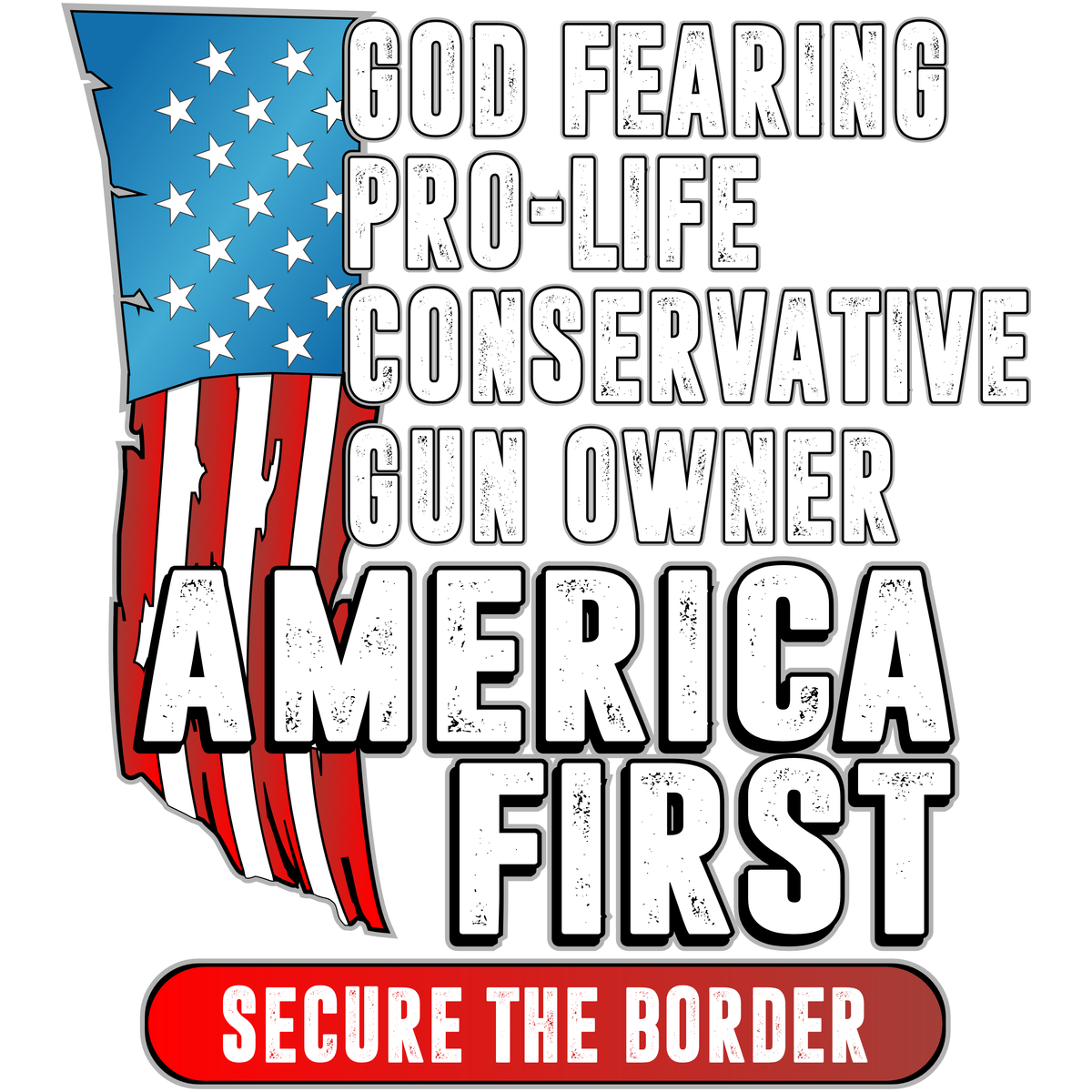 God Fearing - Pro Life - American First - PermaSticker - Free Shipping - Installation Video in Description