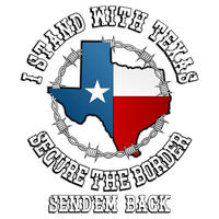 I Stand with Texas -  PermaSticker. UV Inks. Free Shipping