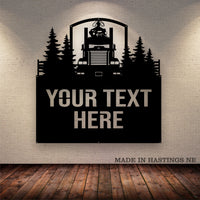 KW Log Hauler Your Text Metal Sign Free Shipping