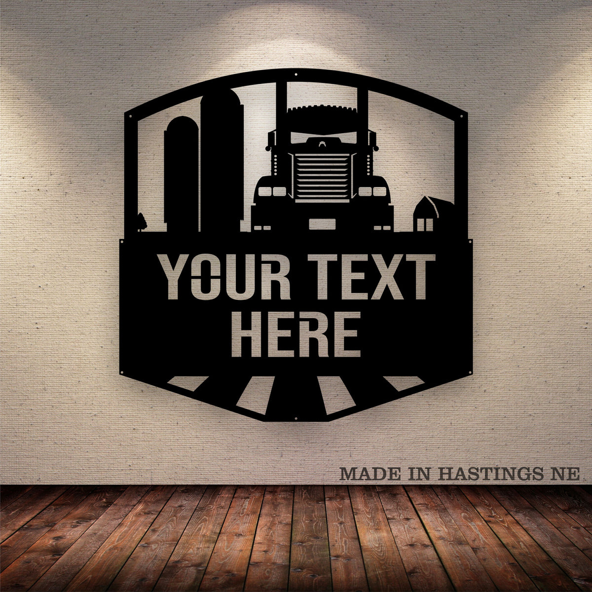 Grain Hauler Kenworth - Your Text Here - Metal Sign - Free Shipping