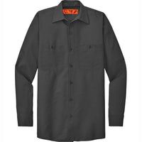 Red Kap® Long Sleeve Industrial Work Shirt - Free Shipping