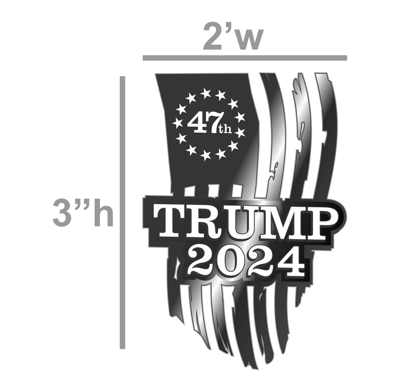 (Set Of 4) Trump 2024 - 47th - PermaStickers - UV Inks - Free Shipping