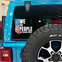 We the People Are Fucking Pissed - PermaSticker - Free SHipping - Application Video in Description