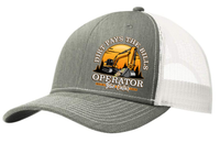 Dirt Pays the Bill - Excavator - Trucker Hat - Free Shipping