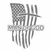 Man of God - Vinyl Decal - Free Shipping