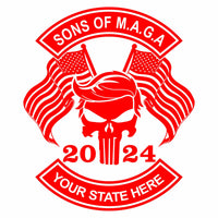 Sons of Maga - Your State - Vinyl Decal - Free Shipping