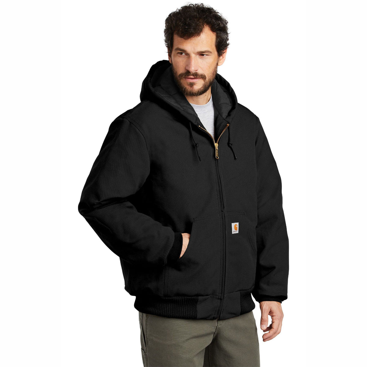 Carhartt ® Quilted-Flannel-Lined Duck Active Jacket - Free Shipping