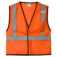CornerStone® ANSI 107 Class 2 Mesh Zippered Vest - Never Fondled By Trump - Excavator
