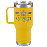 The Best Patriot Dad Ever - 20oz Handle Tumbler - Free Shipping