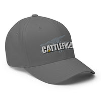 Cattlepuller - Bull Skull - Fitted Embroidered Hat - Free Shipping