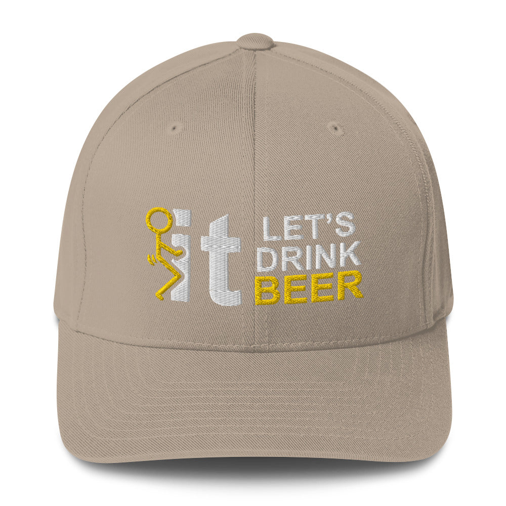 Fuck It Guy - Let's Drink Beer - Flexfit Hat - Free Shipping