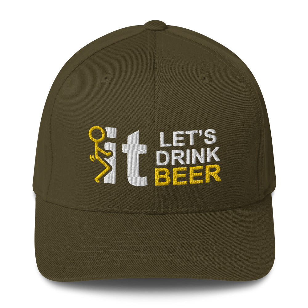Fuck It Guy - Let's Drink Beer - Flexfit Hat - Free Shipping
