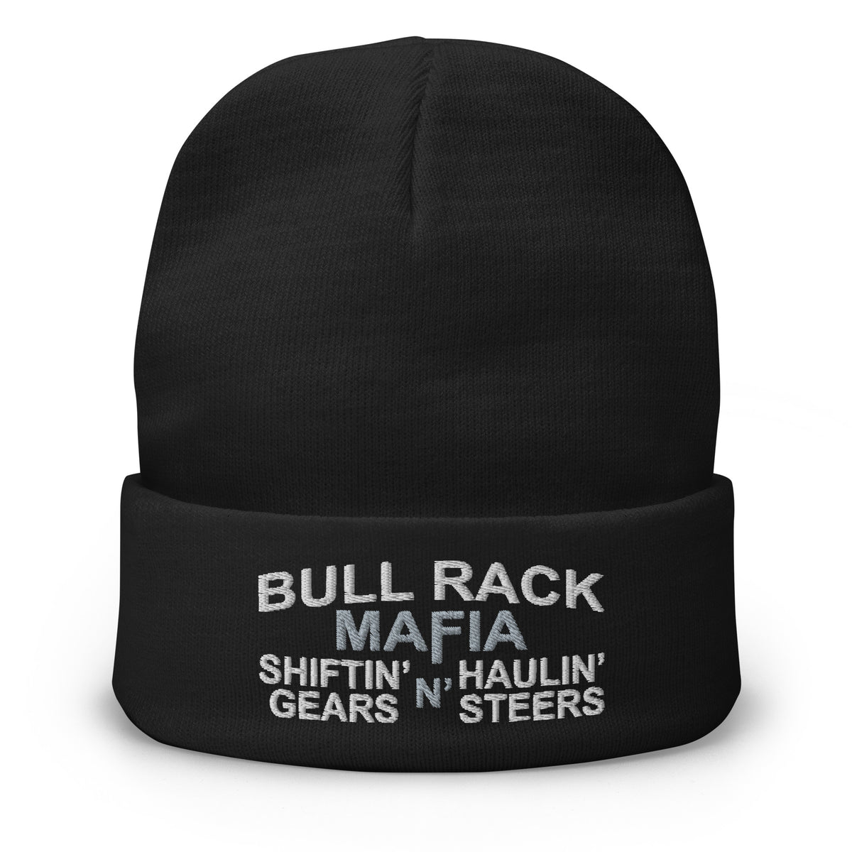 Bull Rack Mafia - Haulin' Steers - Embroidered Beanie - Free Shipping