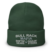 Bull Rack Mafia - Haulin' Steers - Embroidered Beanie - Free Shipping
