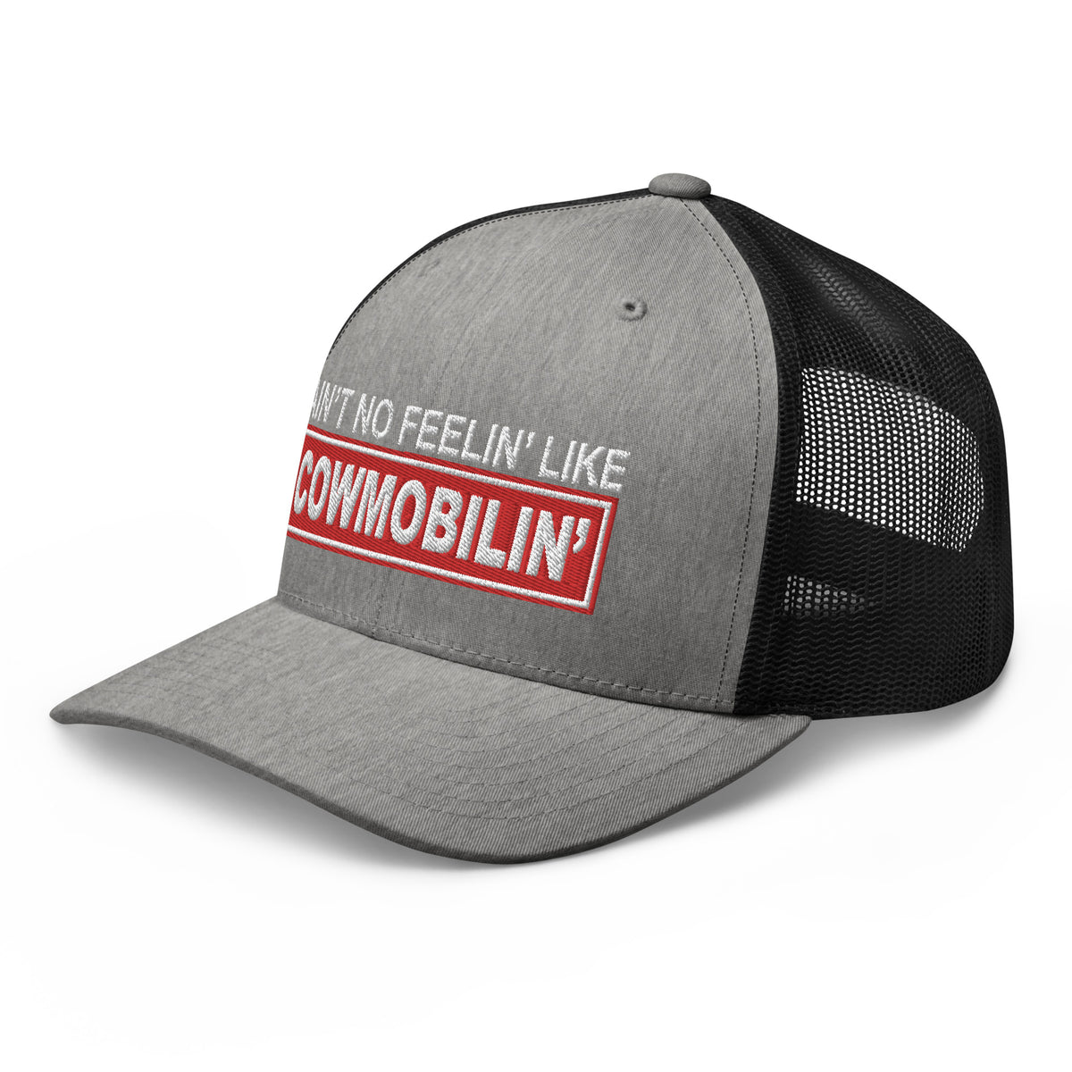 Ain't No Feelin' Like Cowmobilin' - Embroidered Hat - Free Shipping