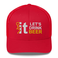 Fuck It Guy - Let's Drink Beer - Snapback Hat - Free Shipping
