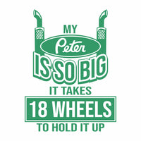 My Peter is So Big Vinyl Decal - Free Shipping