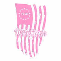 1776 Tattered Flag - We the People Vinyl Decal (Free Shipping)