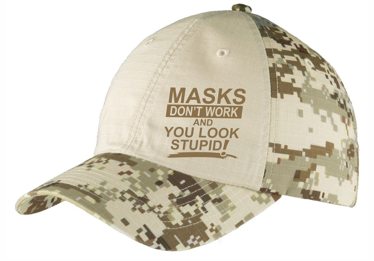 Masks Don't Work - 6 Panel Snapback Hat - Free Shipping