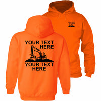 Excavator - Your Text Here - Apparel