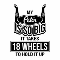 My Peter is So Big Vinyl Decal - Free Shipping