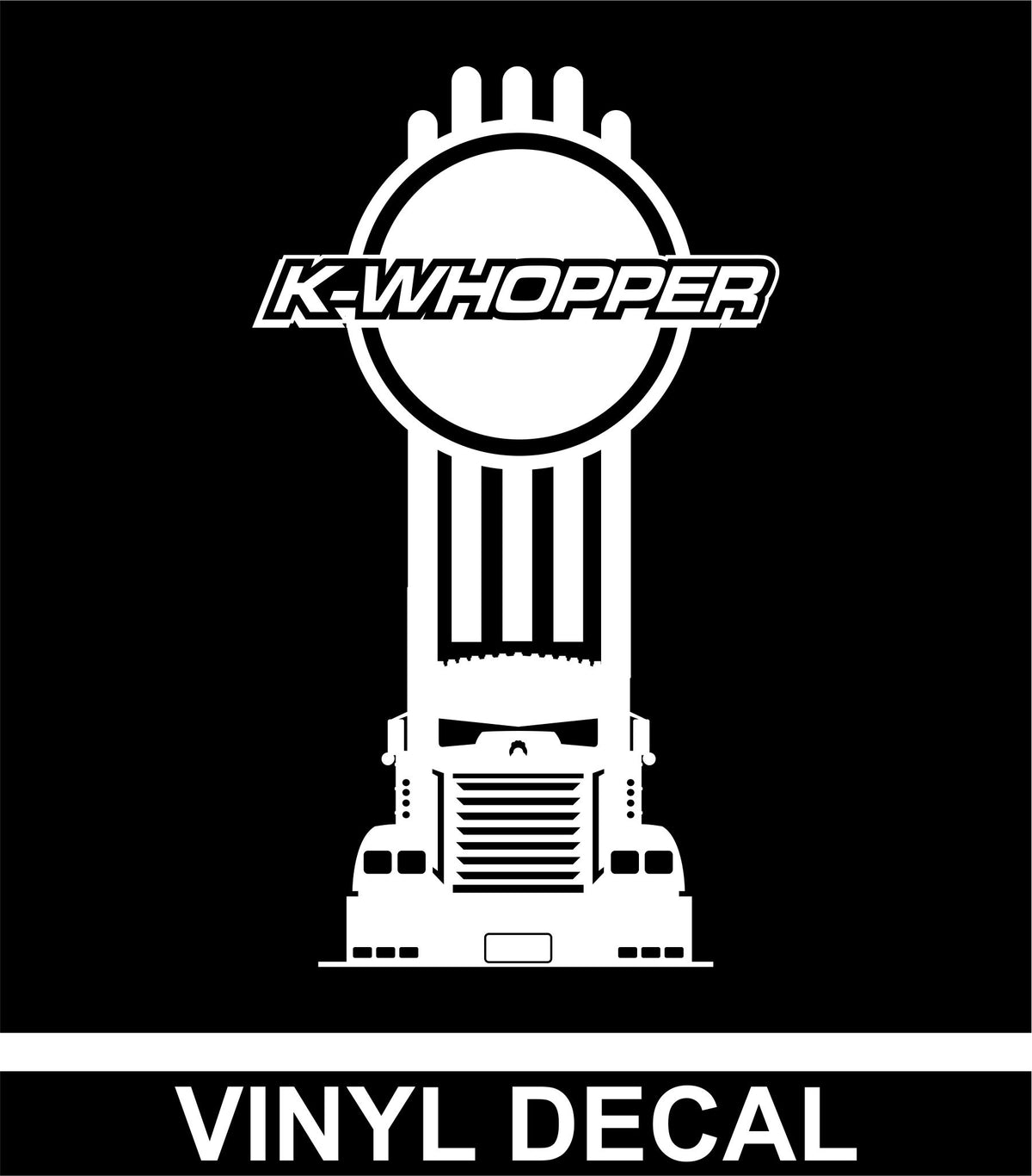 K-Whopper KW 900 - Vinyl Decal - Free Shipping