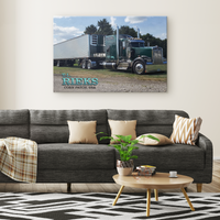 Your Big Rig Photo & Text - Canvas Wall Print - Free Shipping
