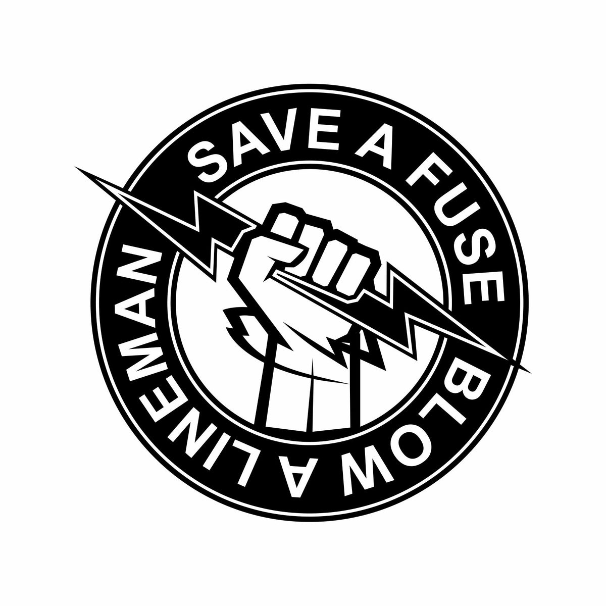 Save a Fuse Blow a Lineman - Vinyl Decal - Free Shipping