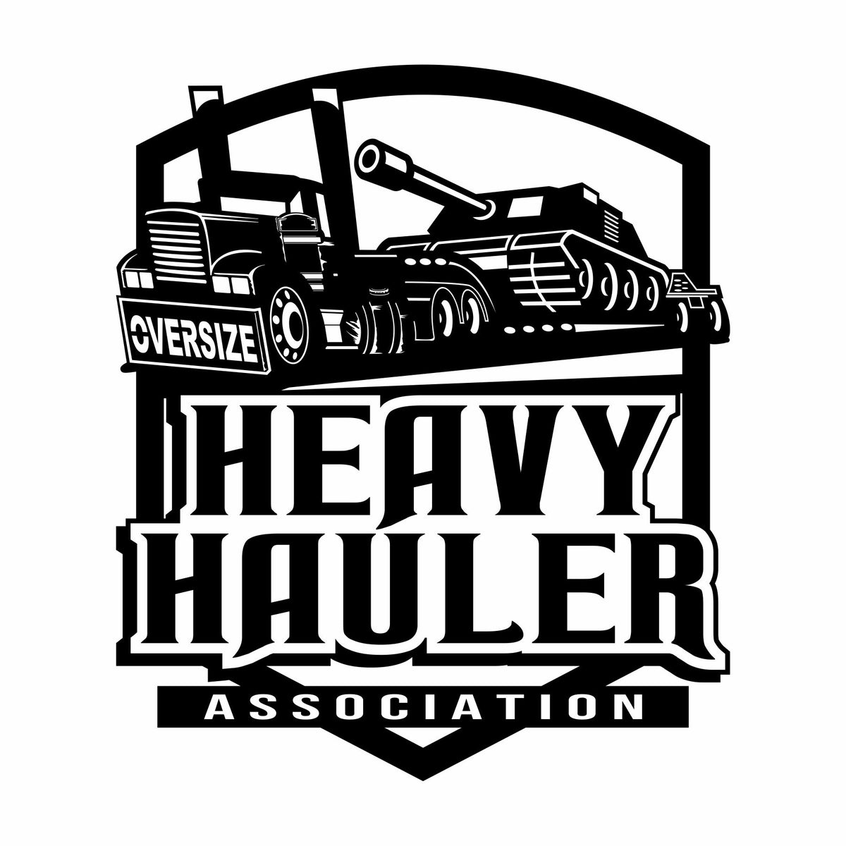 Heavy Hauler Association - Lowboy - Vinyl Decal - Free Shipping