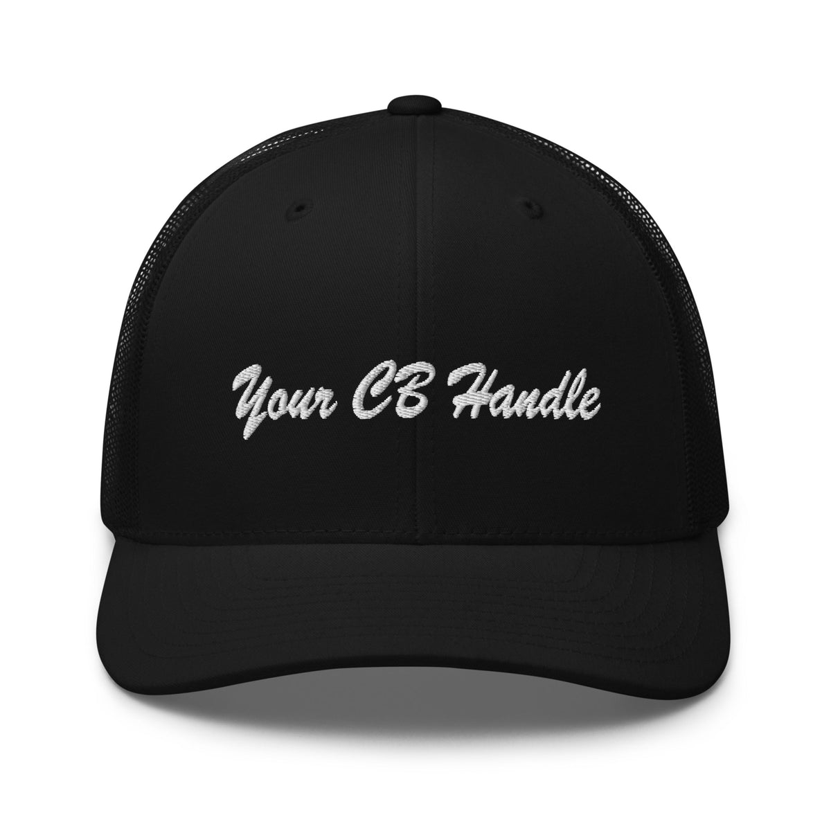 1 Embroidered Hat - Your CB Handle/Name/1 Line of Text  - Free Shipping