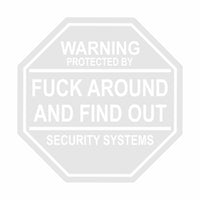 Protected by Fuck Around and Find Out Vinyl Decal (Free Shipping)