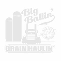 Big Ballin' Grain Haulin' - Pete - Vinyl Decal - Free Shipping