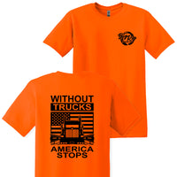 Without Trucks America Stops (International) Apparel