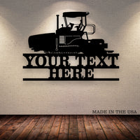 Asphalt Paver Your Text Here Metal Wall Art Free Shipping