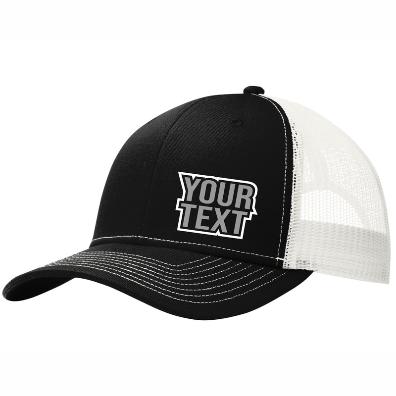 Your Text Here 6 Panel Mesh Snapback Hat Free Shipping