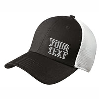 New Era Fitted - Mesh Back Hat - Your Text Here - Free Shipping