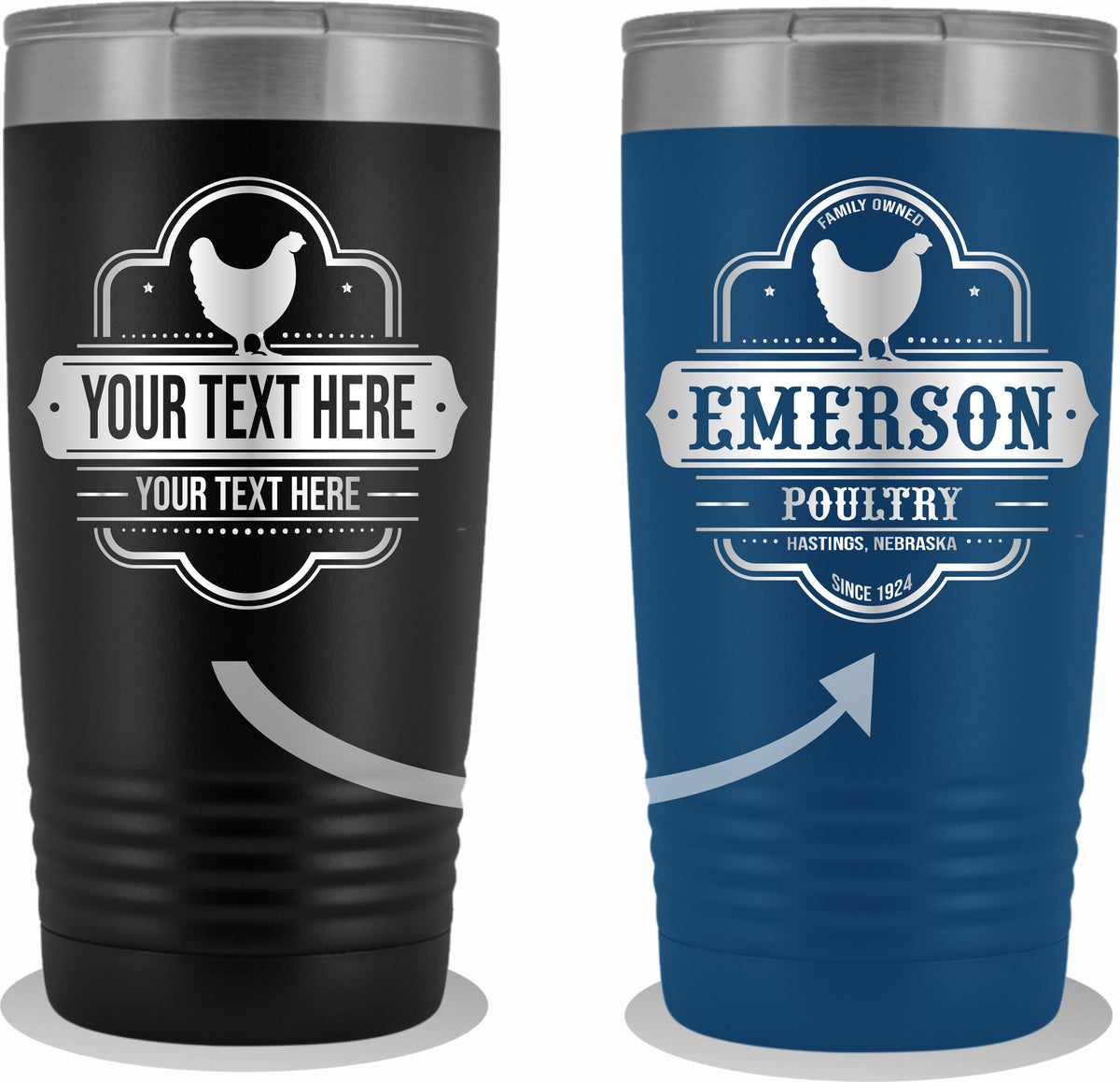 Chicken Farm Your Text Here 20oz Tumbler Free Shipping
