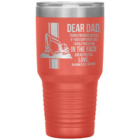 Dear Dad Excavator - Your Name(s) Here - Free Shipping