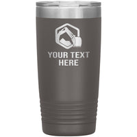 Excavator Bucket Your Text 20oz Tumbler