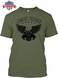 Legalize Freedom1776 - Front Print - Made in the USA