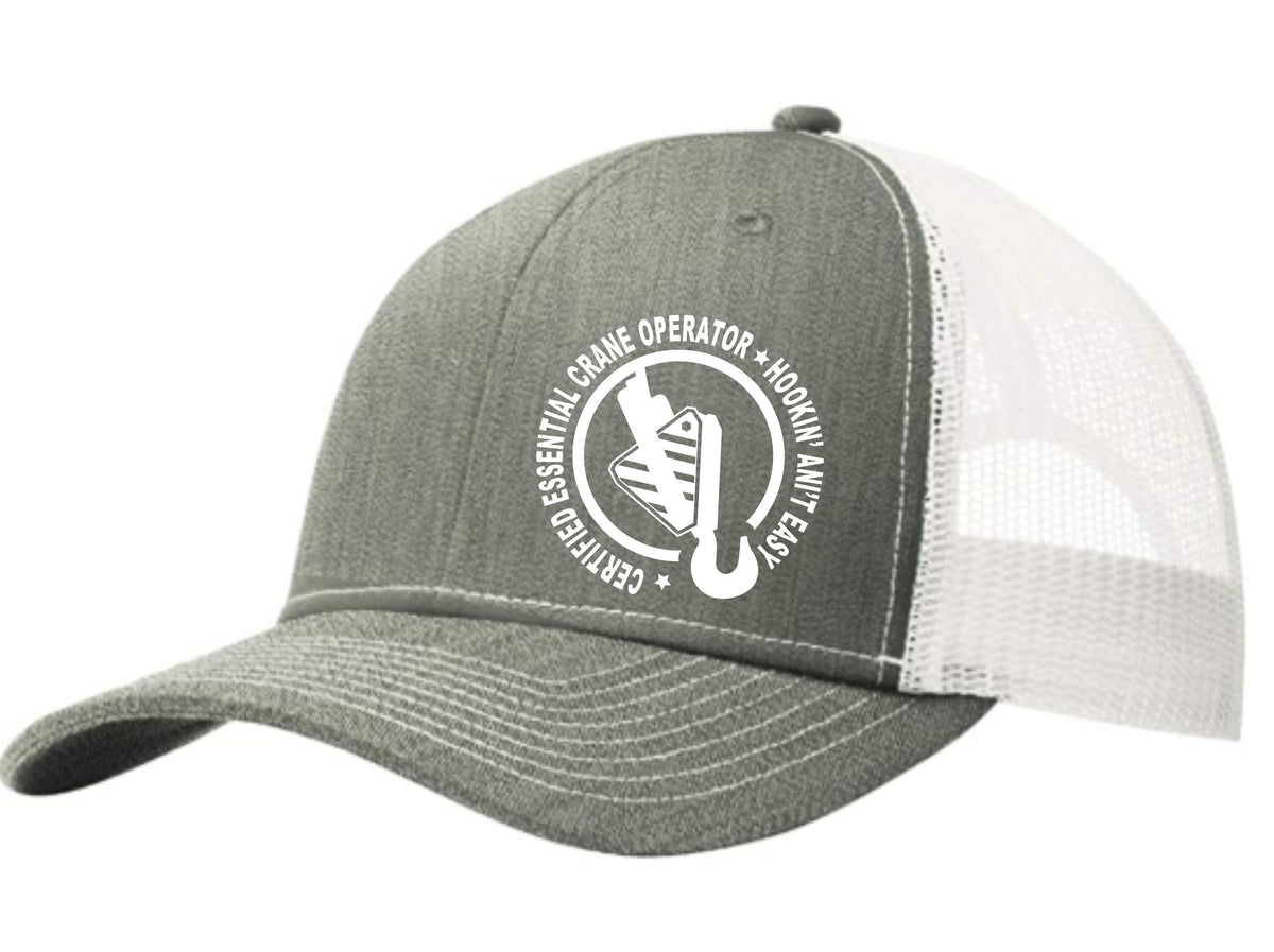 Certified Essential Crane Operator Mesh Back Hat Free Shipping