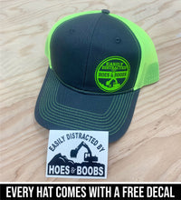 Easily Distracted by Hoes & Boobs 6 Panel Mesh Back Trucker Hat Free Shipping